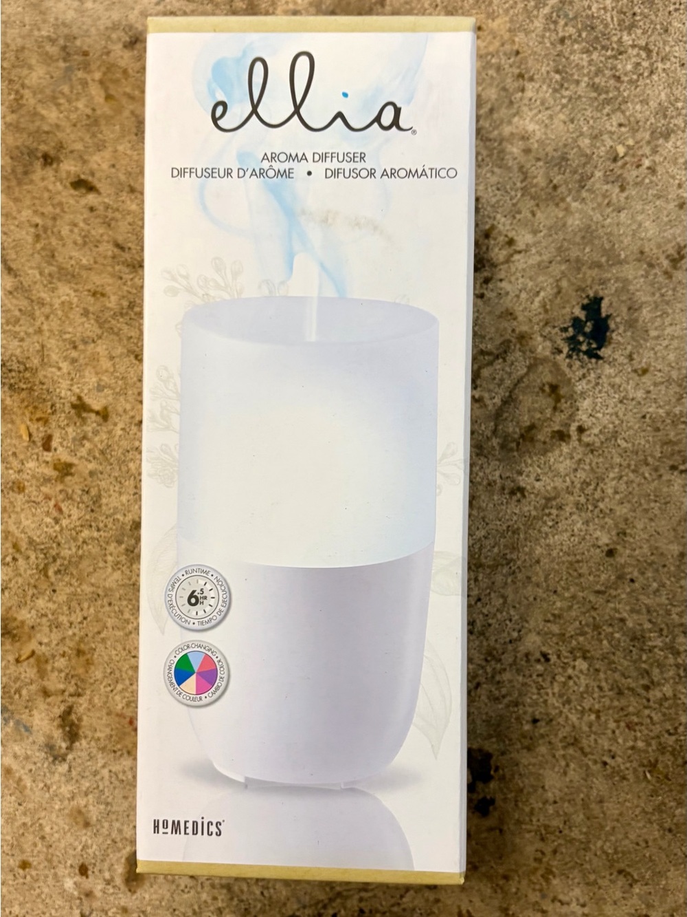 Homedics Ellia White Aroma Diffuser